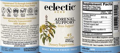 Adrenal Support label