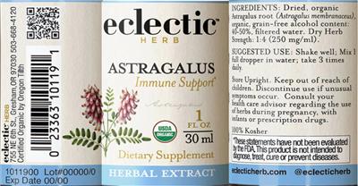 Astragalus Extract label