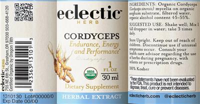 Cordyceps label