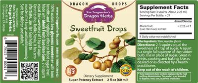 Sweetfruit Drops label