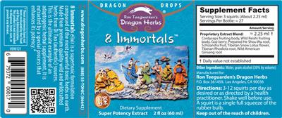 8 Immortals Drops label