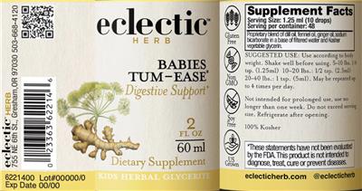 Babies Tum-Ease label