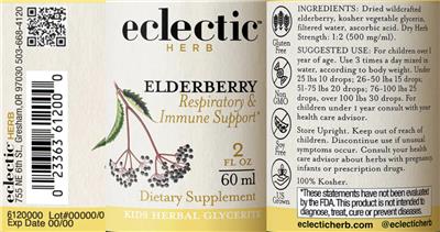 Elderberry label