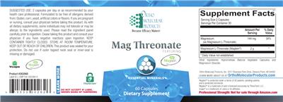 Mag Threonate label