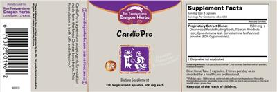 CardioPro label