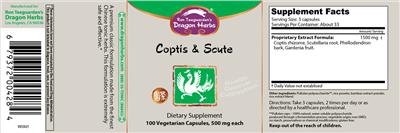 Coptis & Scute label