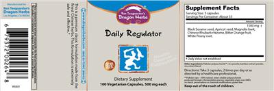 Daily Regulator label