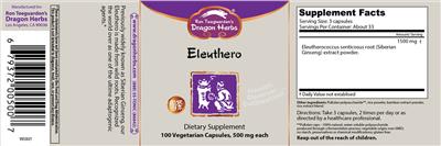 Eleuthero label
