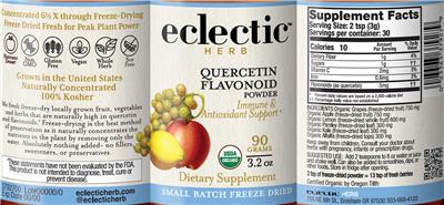 Quercetin Flavonoid label