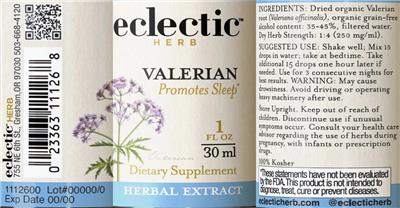 Valerian label