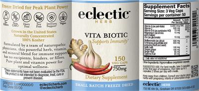Vita Biotic label