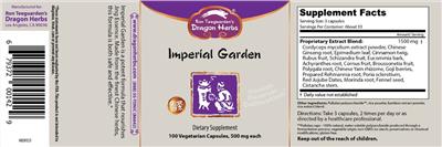 Imperial Garden label