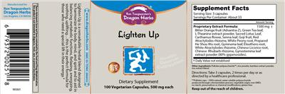 Lighten Up label