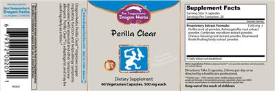 Perilla Clear label
