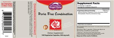 Poria Five Combination label
