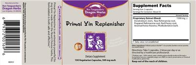 Primal Yin Replenisher label