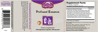 Profound Essence label