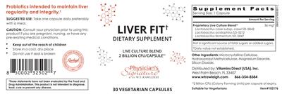 Liver Fit label