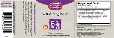 Will Strengthener label