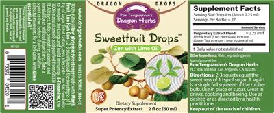 Sweetfruit Drops label