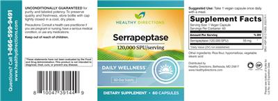 Serrapeptase label