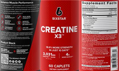 CreatineX3 label
