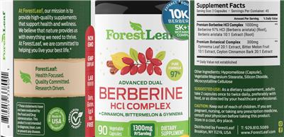 Berberine HCl Complex label