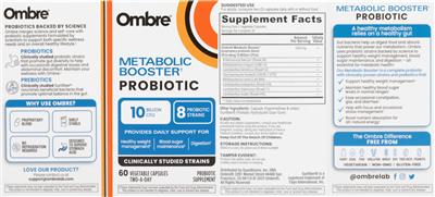 Metabolic Booster label