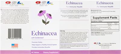 Echinacea with Goldenseal label