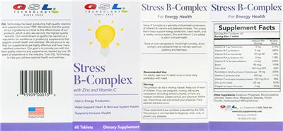 Stress B-Complex with Zinc and Vitamin C label