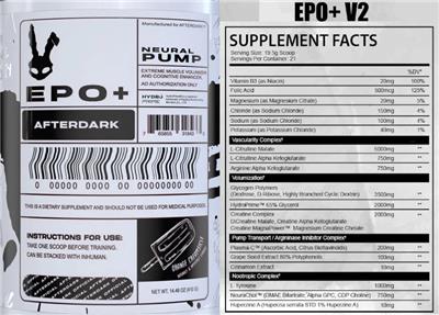 EPO+ Orange Creamsicle label
