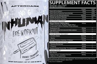 INHUMAN Orange Creamsicle label
