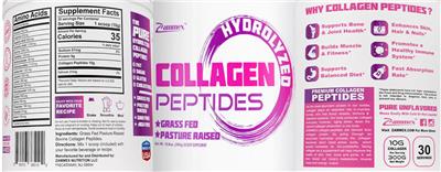 Hydrolyzed Collagen Peptides Unflavored label