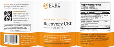 Recovery CBD label