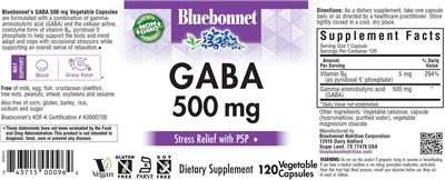 GABA 500 mg label
