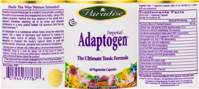 Imperial Adaptogen label