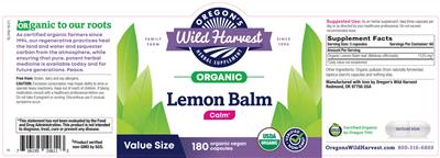 Lemon Balm label