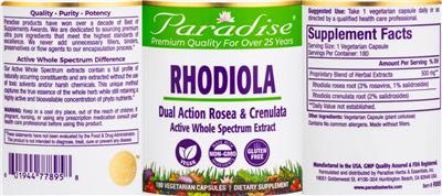 Rhodiola label