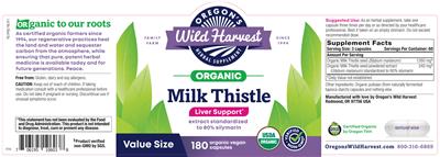 Milk Thistle label