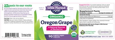Oregon Grape label