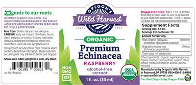 Premium Echinacea Extract Alcohol-Free Extract Raspberry label