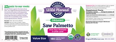Saw Palmetto label