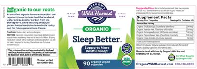 Sleep Better label
