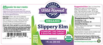 Slippery Elm Extract label