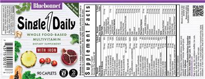 Single 1 Daily with Iron label