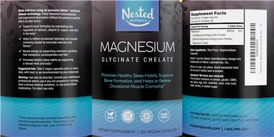 Magnesium Glycinate Chelate label