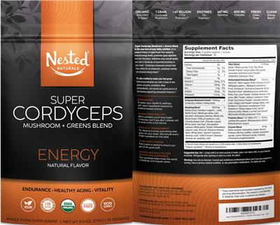 Super Cordyceps label