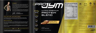 Pro JYM Banana Bread label