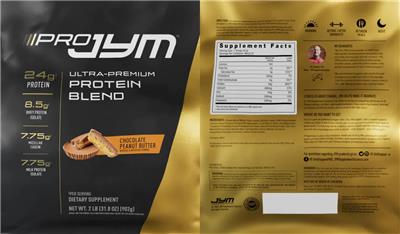 Pro JYM Chocolate Peanut Butter label