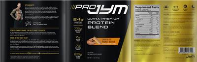 Pro JYM Chocolate Peanut Butter label